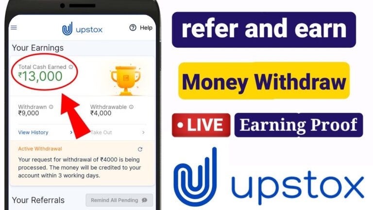 Upstox Refer and Earn